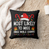 クリスマスのゲーム中恋しく思にクリスマスする可能性が最も高い クッション (ブランケット)
