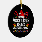クリスマスのゲーム中恋しく思にクリスマスする可能性が最も高い セラミックオーナメント (右)
