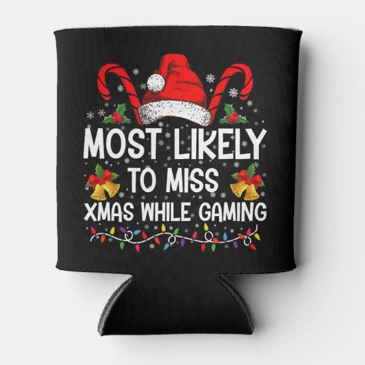 クリスマスのゲーム中恋しく思にクリスマスする可能性が最も高い 缶クーラー (正面)