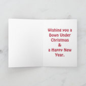 クリスマスのコアラの下で シーズンカード (内部)