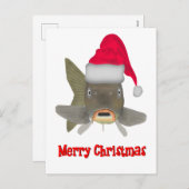 クリスマスのコイ シーズンポストカード (正面/裏面)