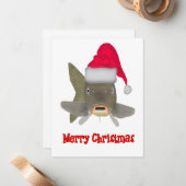 クリスマスのコイ ノートカード (正面/裏面インサイチュ)