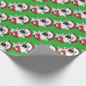 クリスマスのココア牛包装紙 ラッピングペーパー (角)