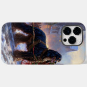クリスマスのコッカー・スパニエル Case-Mate iPhoneケース (裏面 (横))