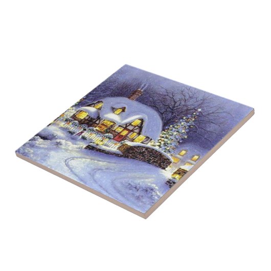 クリスマスのコテージ タイル (側面)