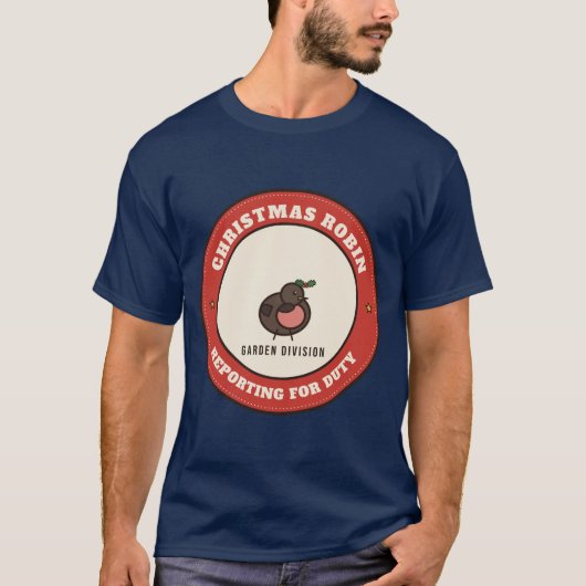 クリスマスのコマドリ: 任務に就く Tシャツ (正面)