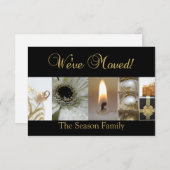 クリスマスのコラージュを移動 エンクロージャーカード (正面/裏面)