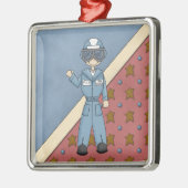 クリスマスのコレクションの空軍人のオーナメント メタルオーナメント (左)