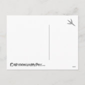 クリスマスのコンゴウインコ/オウム シーズンポストカード (裏面)