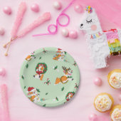 クリスマスのコーギーの紙皿 ペーパープレート (パーティー)