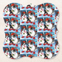 クリスマスのコーギー