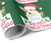 クリスマスのコーギー ラッピングペーパー (ロールコーナー)