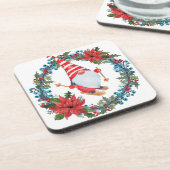 クリスマスのコースターと格言とリース コースター (左側)