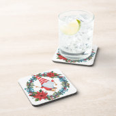 クリスマスのコースターと格言とリース コースター (右側)