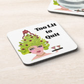 クリスマスのコースターやめに照らされすぎる コースター (左側)