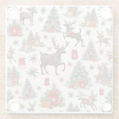 クリスマスのコースター ガラスコースター (裏面)