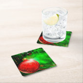 クリスマスのコースター スクエアペーパーコースター (インサイチュ)