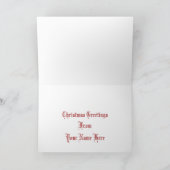 クリスマスのコーチの1795年のクリスマスカード シーズンカード (内部)