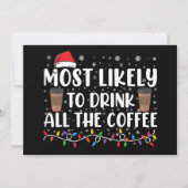 クリスマスのコーヒーを全部飲んでしまう人 招待状 (正面)