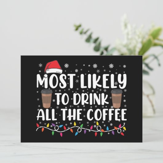 クリスマスのコーヒーを全部飲んでしまう人 招待状 (スタンド正面)