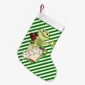 クリスマスのコーヒーカエルの休日のストッキング スモールクリスマスストッキング (正面 (吊り時))