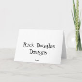 クリスマスのコーヒーカード シーズンカード (裏面)