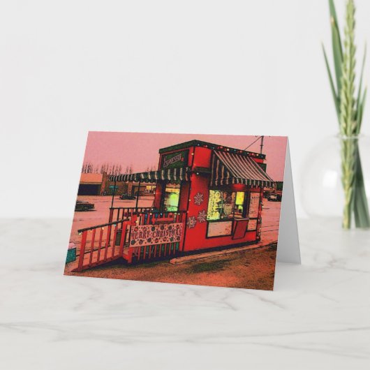 クリスマスのコーヒーカード シーズンカード (正面)