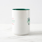クリスマスのコーヒーマグが美味しい ツートーンマグカップ (中央)