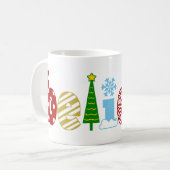 クリスマスのコーヒー・マグの家の装飾を信じて下さい コーヒーマグカップ (正面左)