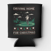 クリスマスのゴルフ帰宅に面白いアレなXmas 缶クーラー (正面)