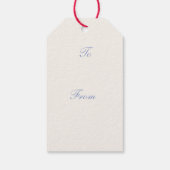 クリスマスのゴールデンベル ギフトタグ (裏面)