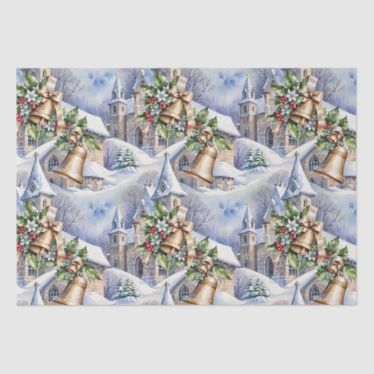 クリスマスのゴールデンベル 薄葉紙 (正面)