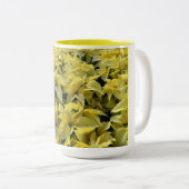 クリスマスのゴールデンポインセチア ツートーンマグカップ (正面右)