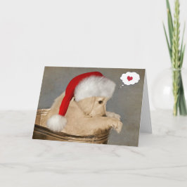 クリスマスのゴールデンレトリバー　あなたを想ってる カード