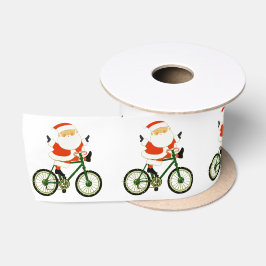 クリスマスのサイクリストギフト サテンリボン