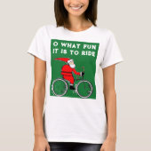 クリスマスのサイクリンググッズ Tシャツ (正面)