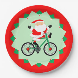 クリスマスのサイクリング・バイクパーティー ペーパープレート
