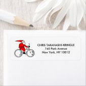 クリスマスのサイクリング ラベル (インサイチュ)