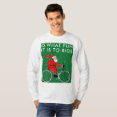 クリスマスのサイクリング Tシャツ (正面フル)