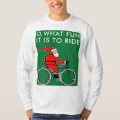 クリスマスのサイクリング Tシャツ (正面)