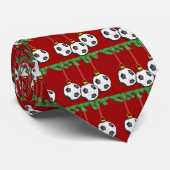 クリスマスのサッカーのタイ ネクタイ (ロール)