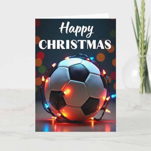 クリスマスのサッカード カード (正面)