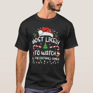 クリスマスのサッカーファン Tシャツ