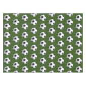 クリスマスのサッカーボール テーブルクロス (正面(横))