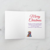 クリスマスのサックパープルの娘と義理の娘 シーズンカード (内部)