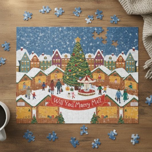 クリスマスのサプライズプロポーズ ジグソーパズル