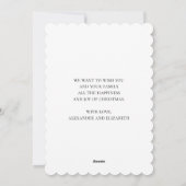 クリスマスのサボテン。新年.緑と赤のサボテン シーズンカード (裏面)