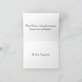 クリスマスのサンキューカードすてきを持つ サンキューカード (内部)