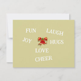 クリスマスのサンキューカード サンキューカード