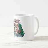 クリスマスのサンタさんで浮かれて コーヒーマグカップ (正面右)
